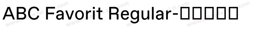 ABC Favorit Regular字体转换